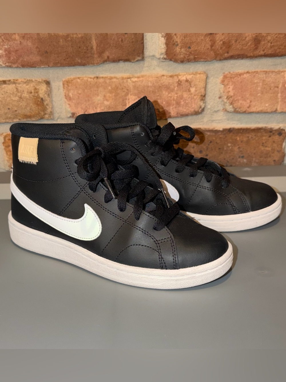 Nike Court Royale Mid Black & White High Top Sneakers - Picture 4 of 6